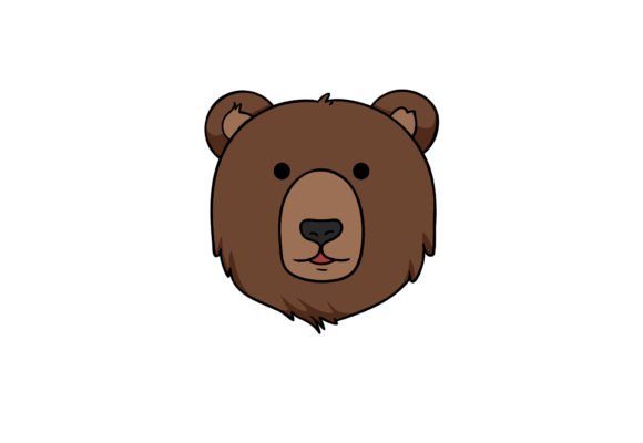 Bear Face Clipart Graphics
