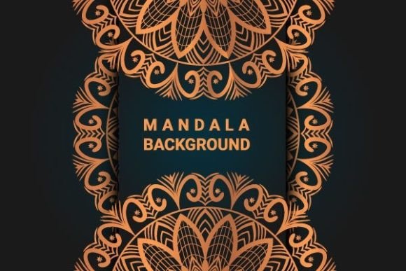Bronze Mandala Graphics for Handmade Business