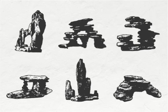 Cliff Vintage Illustration Vector: A Timeless Graphic Asset