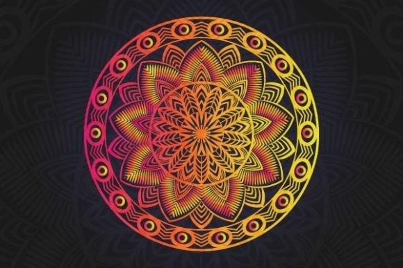 Colorful Mandala Vector Background: A Graphic Designer’s Take