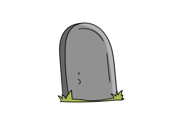 Grave Graphic for Spooky Branding