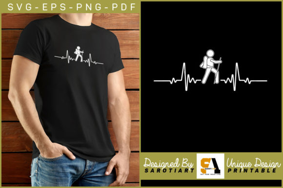 Heartbeat Scout Vector T-Shirt Design for Crafts and Graphics