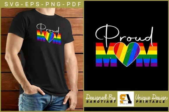 Proud Mom Pride Month Embroidery Design Review