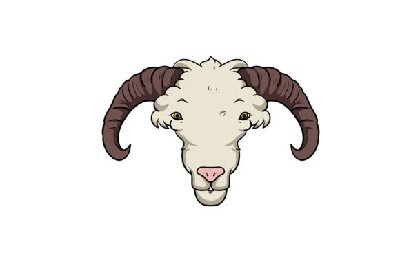Sheep Face Vector Graphic for Modern Design