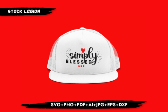 Simply Blessed - Christian Svg for Graphics and Crafts