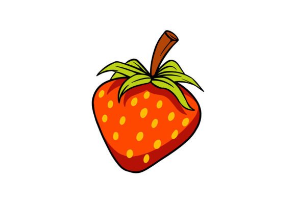 Strawberry Vector SVG for Graphics and Illustrations
