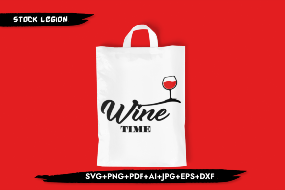 Wine Time - Christmas Graphics for Crafts