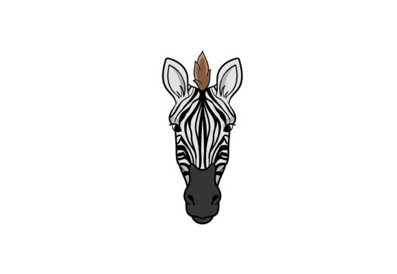 Zebra Face Graphics for Modern Editorial Design